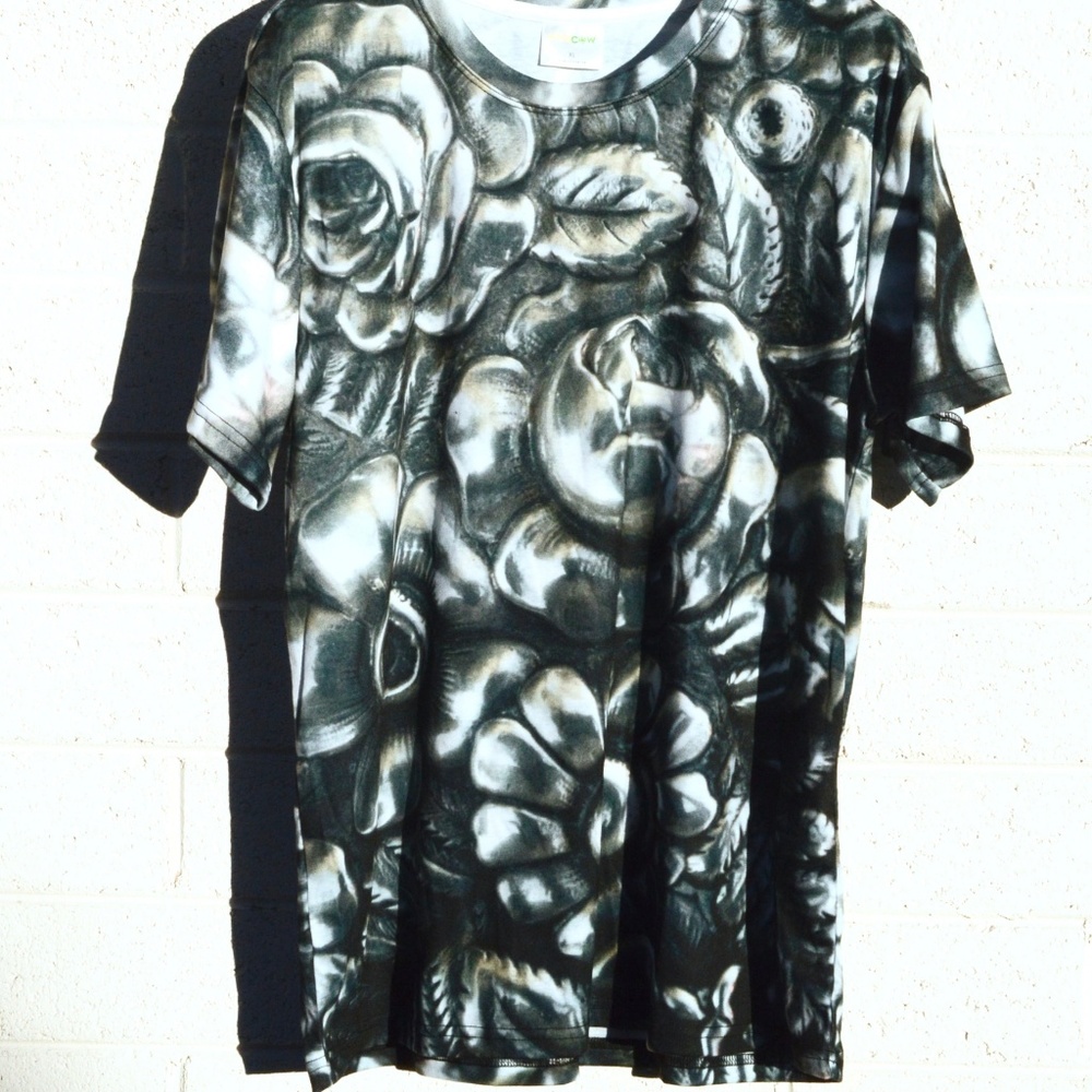Floral Tiffany Flowers Shirt Bouquet Unisex Blouse - Picture 6 of 7